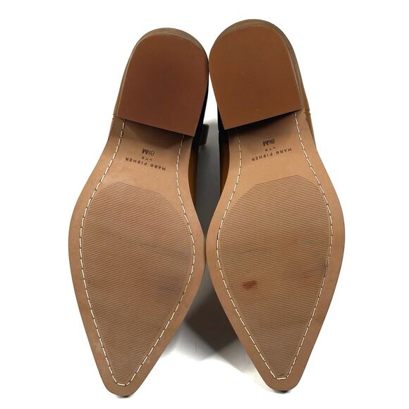 Marc Fisher Elyma Pointed Toe Western Tan Leather Booties Womens 8.5M New $199 - Picture 11 of 11